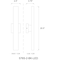 Z-Lite Edge Outdoor Wall, 2-Light, 4.5 In.W x 3.75 In.L x 20.5 In.H, Black/Sandblast 576S-2-BK-LED - alternate 5